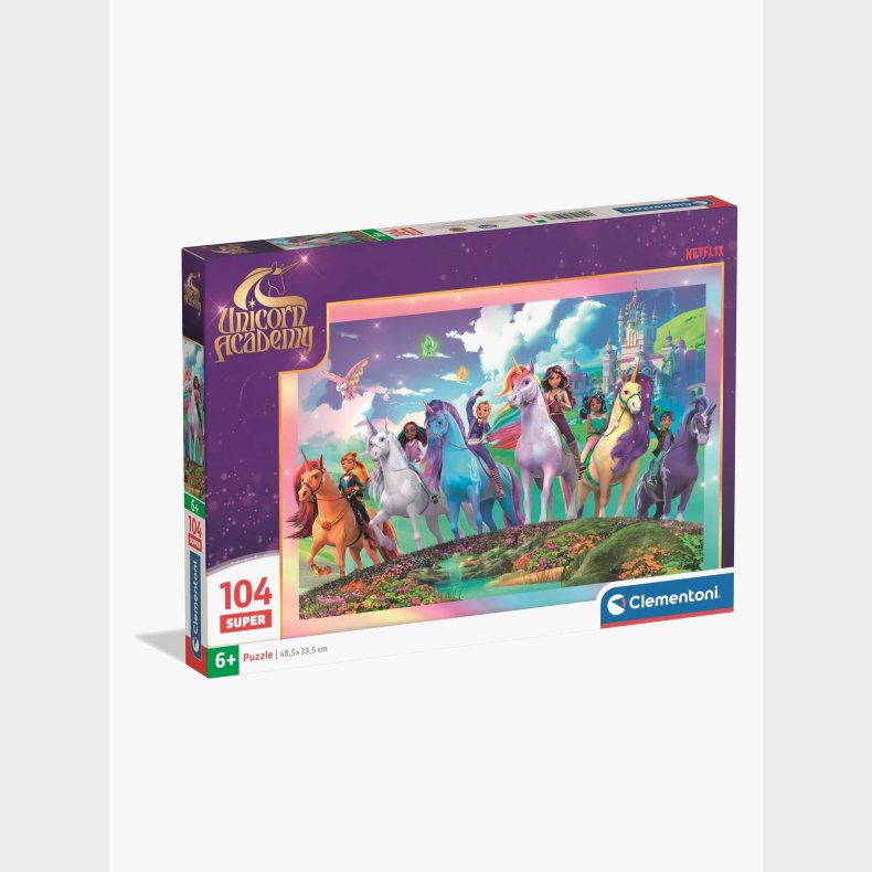 Unicorn Academy Puslespil 104 Brikker
