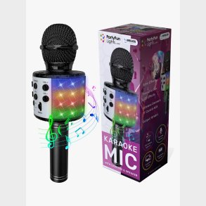 PartyFunLights Karaokemikrofon Bluetooth, Sort