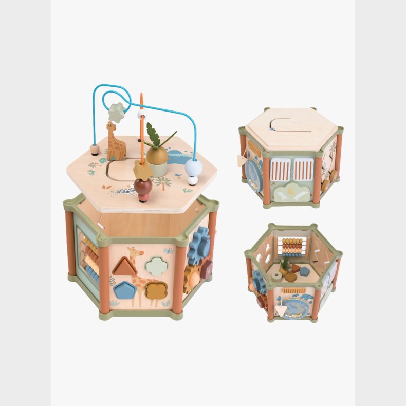 Alice &  Fox Aktivitetslegetj Heksagon Safaridyr