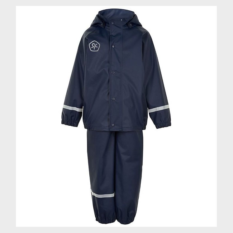 Color Kids Regntj m. Seler - PU - Dress Blues