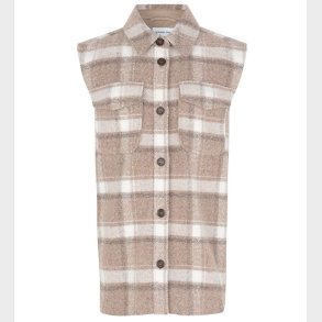 Designers Remix Vest - Uld/Polyester - G Jayden - Beige Check