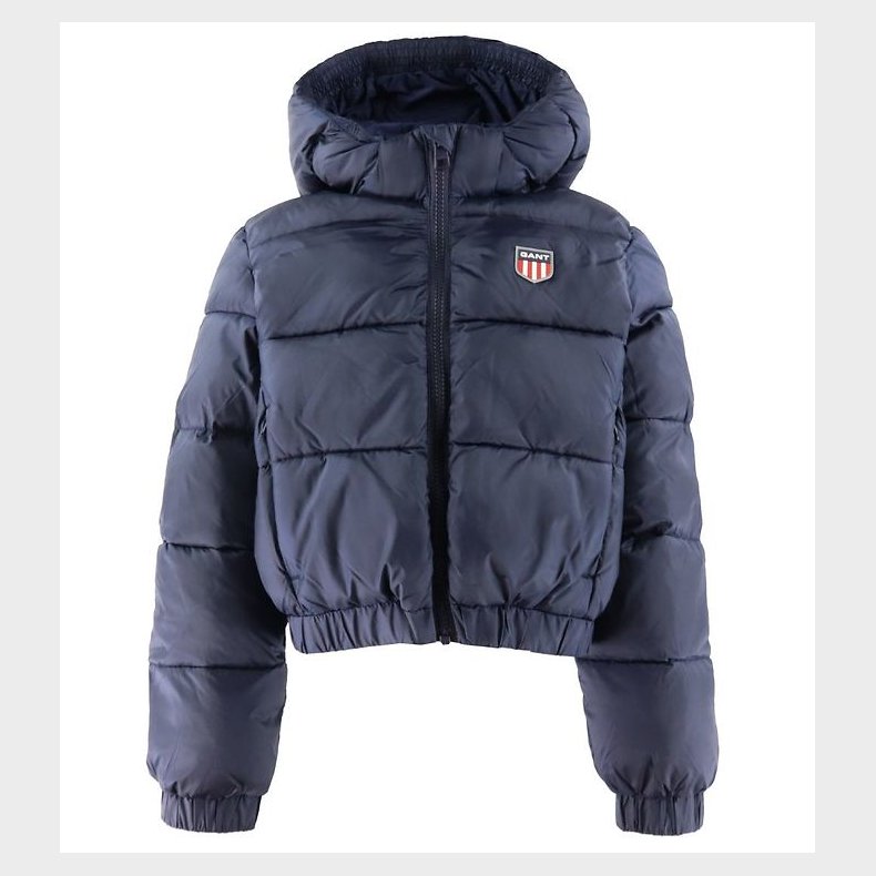 GANT Dynejakke - Retro Shield - Evening Blue