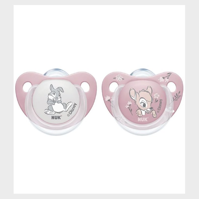Nuk Sutter - 2 Pak - Silikone - Bambi