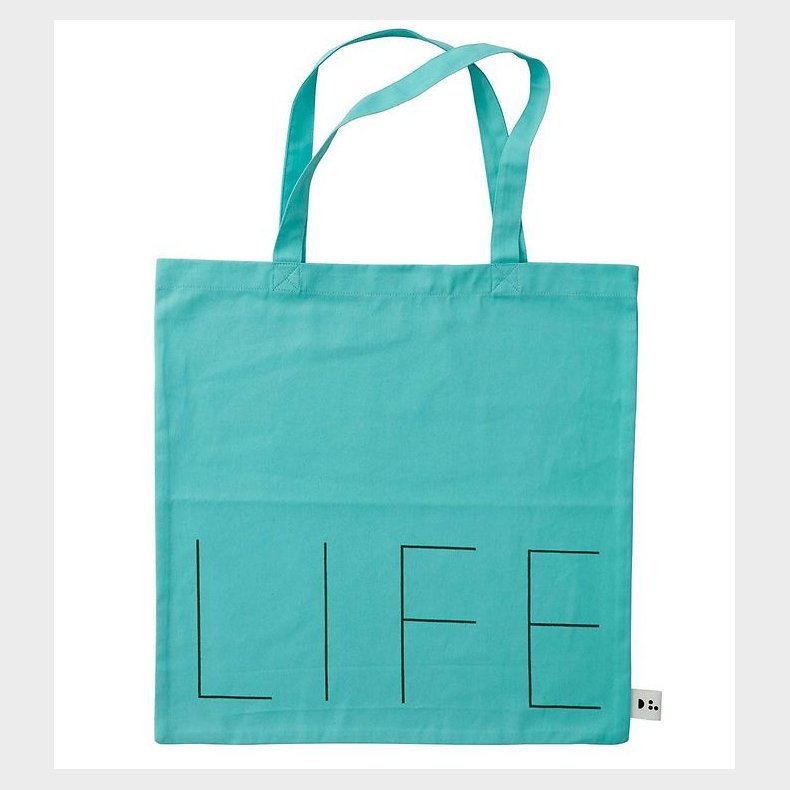 Design Letters Shopper - Life - Turkis
