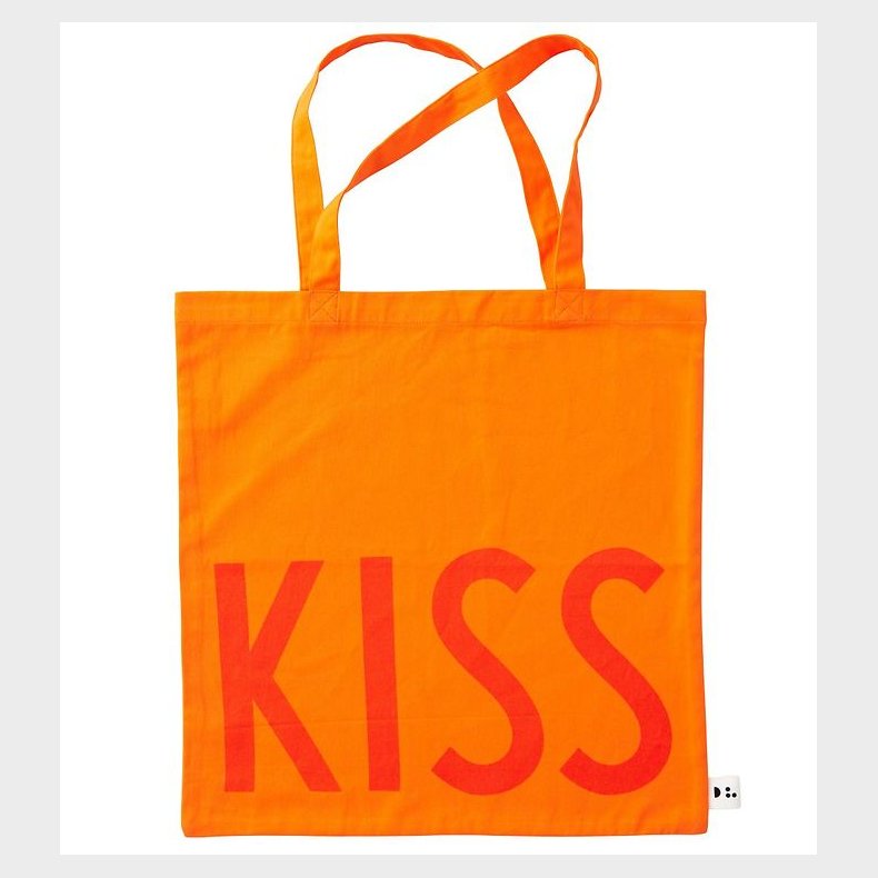 Design Letters Shopper - Kiss - Orange