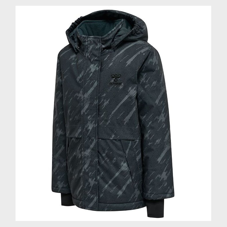 Hummel Vinterjakke - hmlUrban - Black Iris m. Print