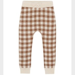 Monsieur Mini Leggings - Gingham - Offwhite/Toffee