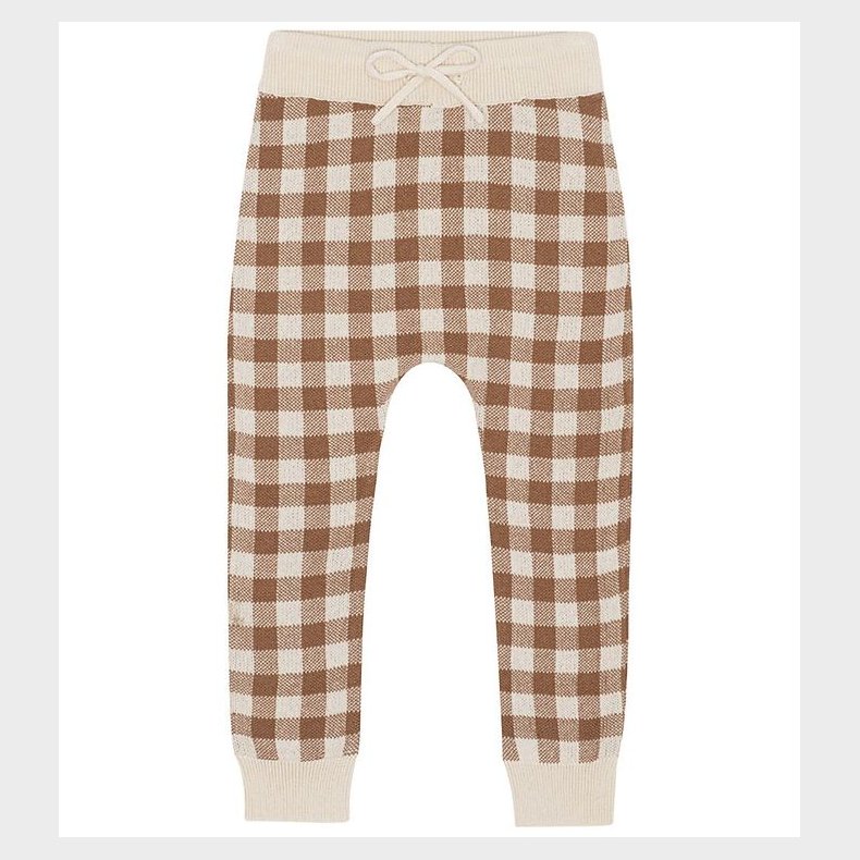 Monsieur Mini Leggings - Gingham - Offwhite/Toffee