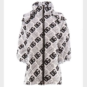 Dolce & Gabbana Dynefrakke - Logo - Hvid m. Sort