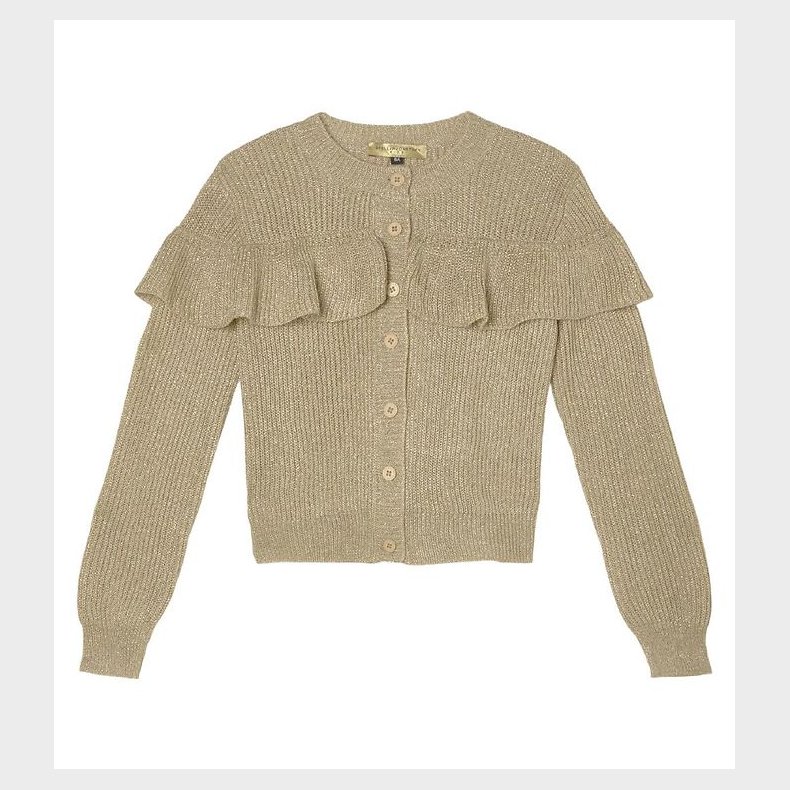 Stella McCartney Kids Cardigan - Strik - Beige/Guld