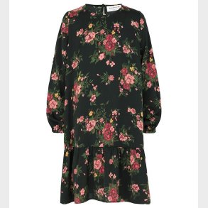 Rosemunde Kjole - Black Bouquet Rose Print
