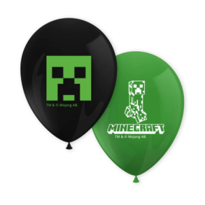 Minecraft Creeper balloner - 8 stk.