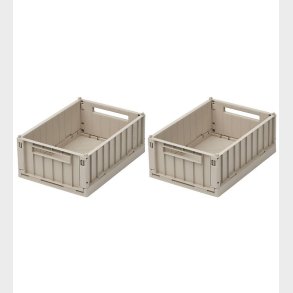 Liewood Foldekasser - 25x18x9,5 cm - Small - 2-pak - Sandy