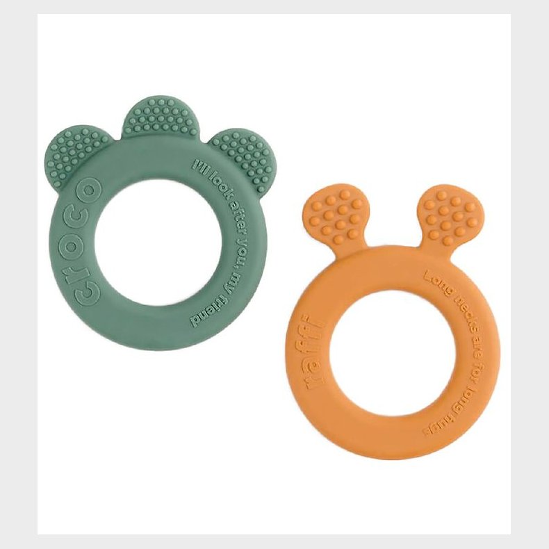 Done by Deer Bidering - 2-pak - Deer Friends - Mustard/Green