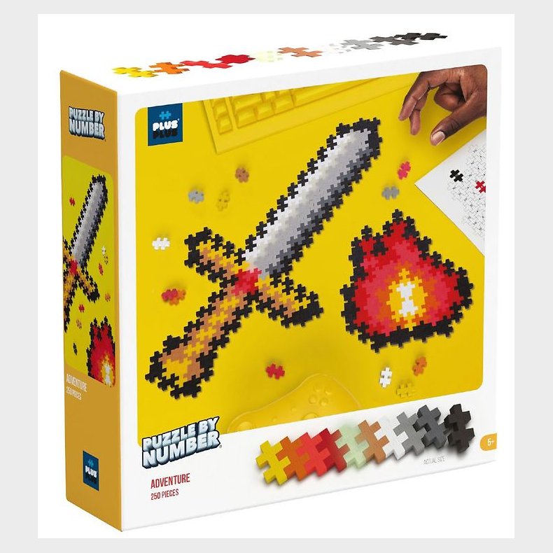 Plus-Plus Puzzle By Number - 250 stk. - Adventure