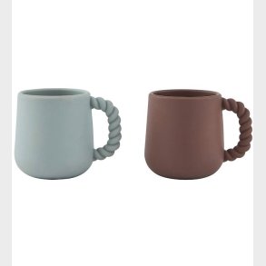 OYOY Kopper - 2-pak - Mellow - Silikone - Choko/Pale Mint