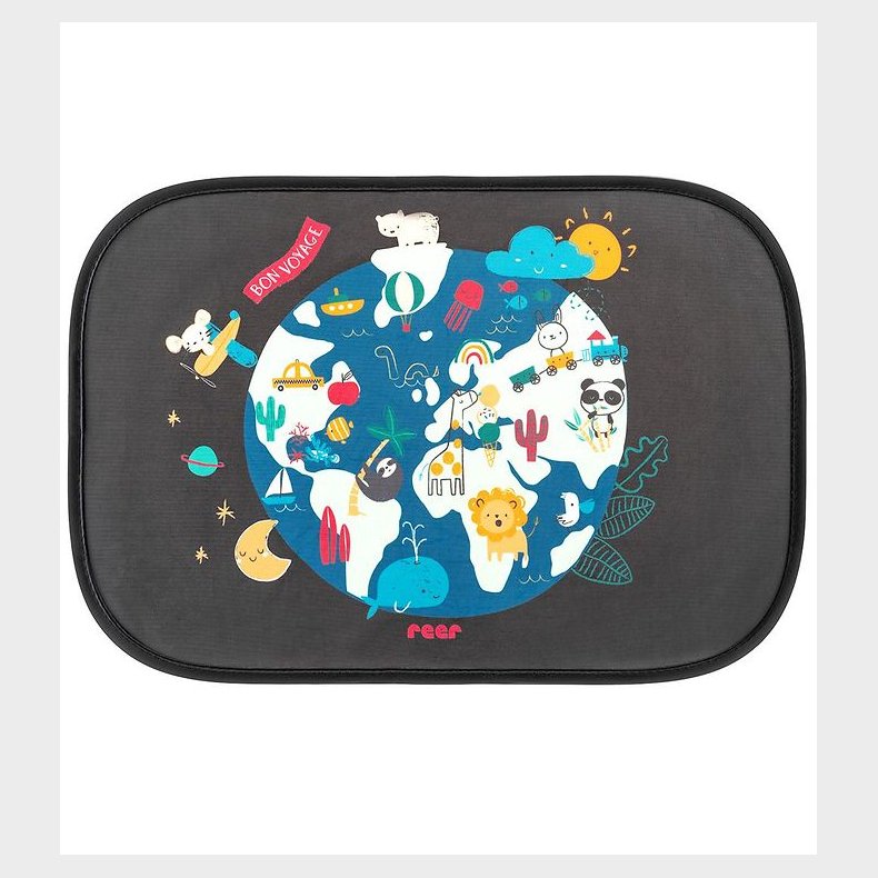 Reer Solskrm Til Bil - UV50 - 2stk - Sort