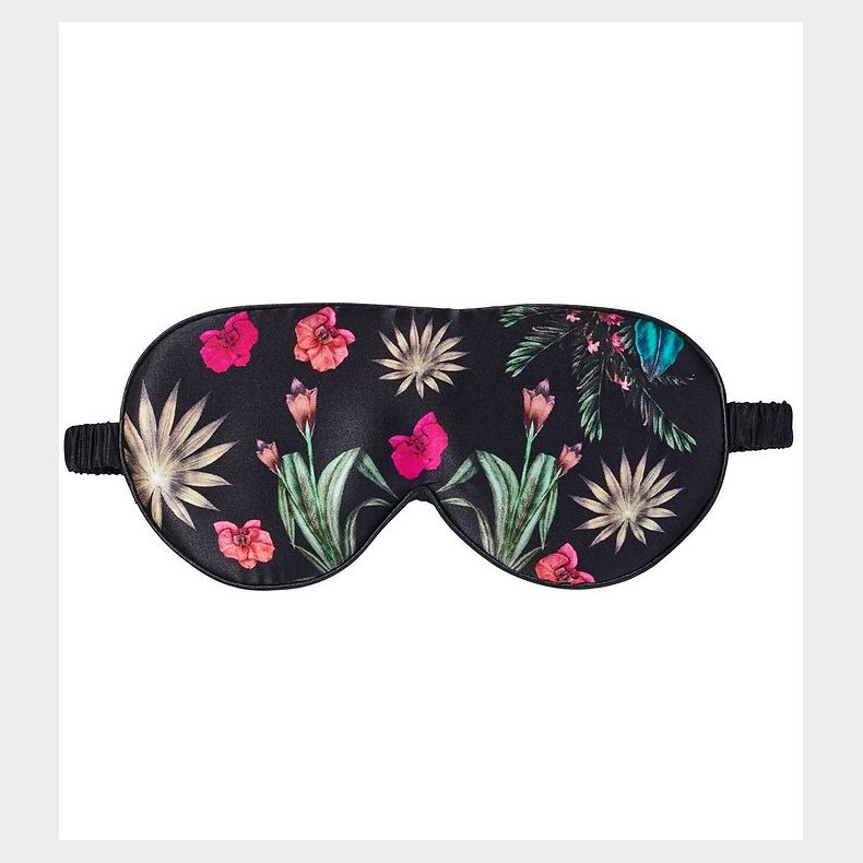 Fan Palm Sovemaske - Silke - Floral Garden Black