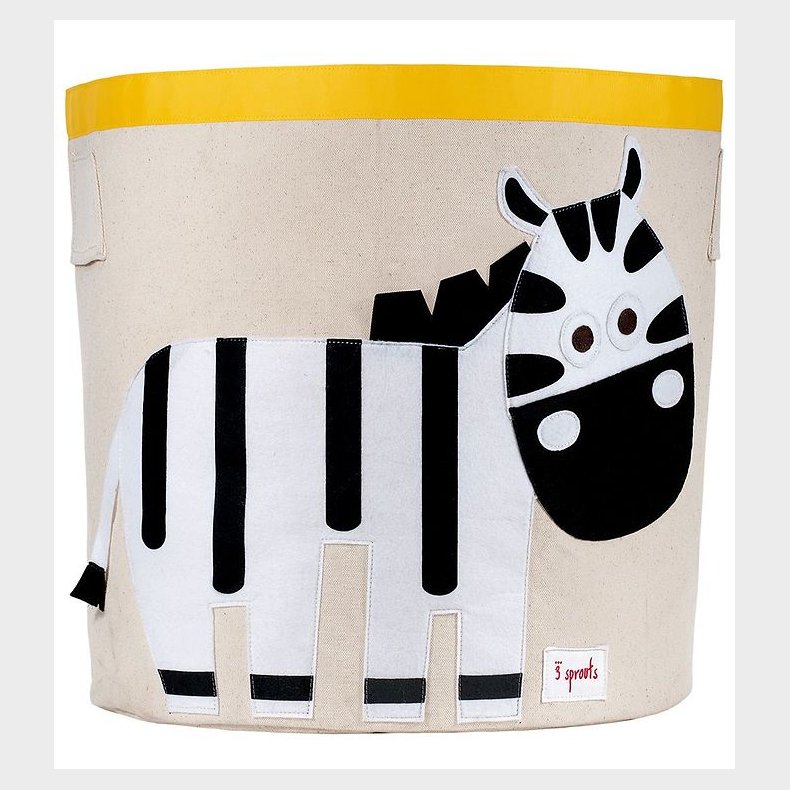 3 Sprouts Opbevaringskurv - 44,5x43 - Zebra