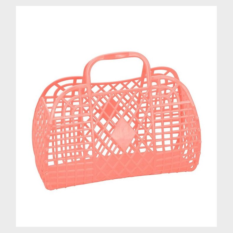 Sun Jellies Mini Foldekurv - 15x6x13 cm - Retro - Peach