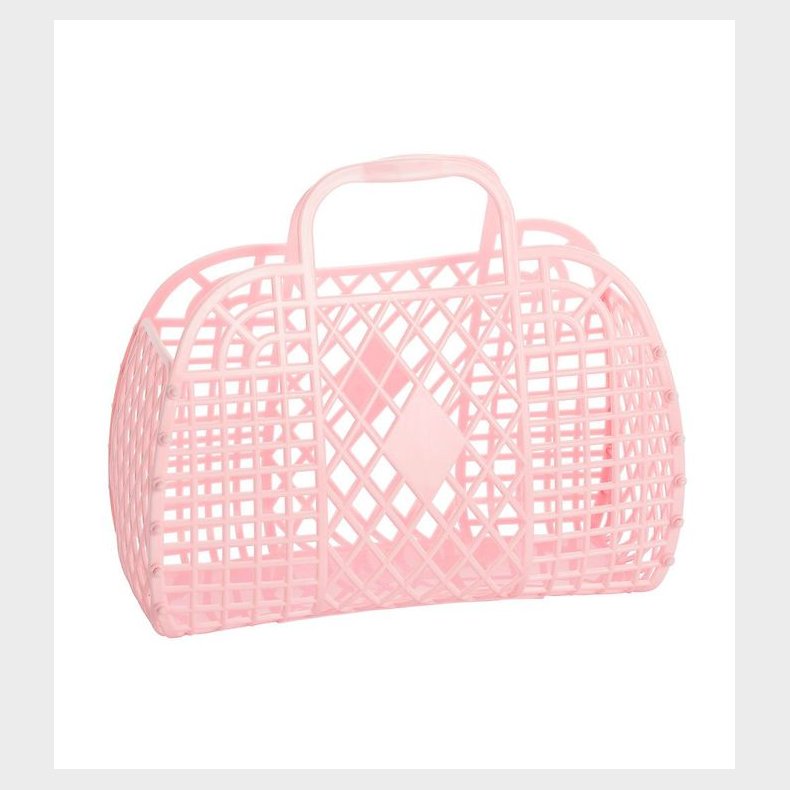 Sun Jellies Mini Foldekurv - Retro - 15x6x13 cm - Pink