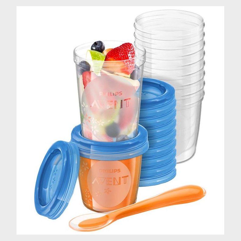 Philips Avent Kopper m. Beholdere - Hvid/Bl