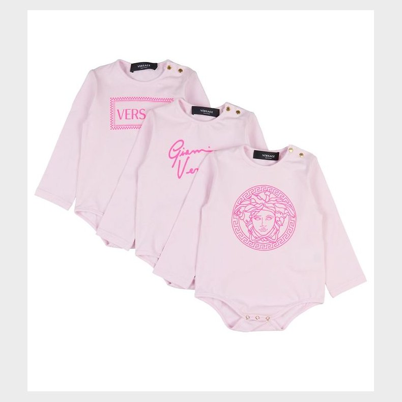 Versace Gaveske - Bodyer l/ - 3-pak - Lyserd