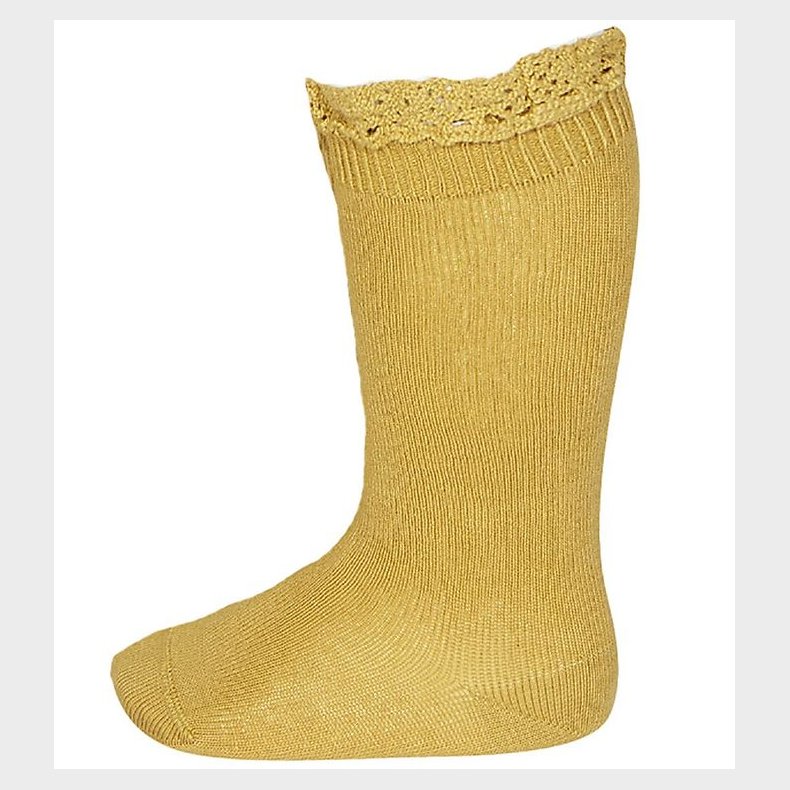 Condor Knstrmper m. Blonder - Karrygul