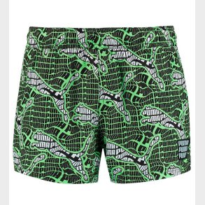 Puma Badeshorts - Grn m. Print