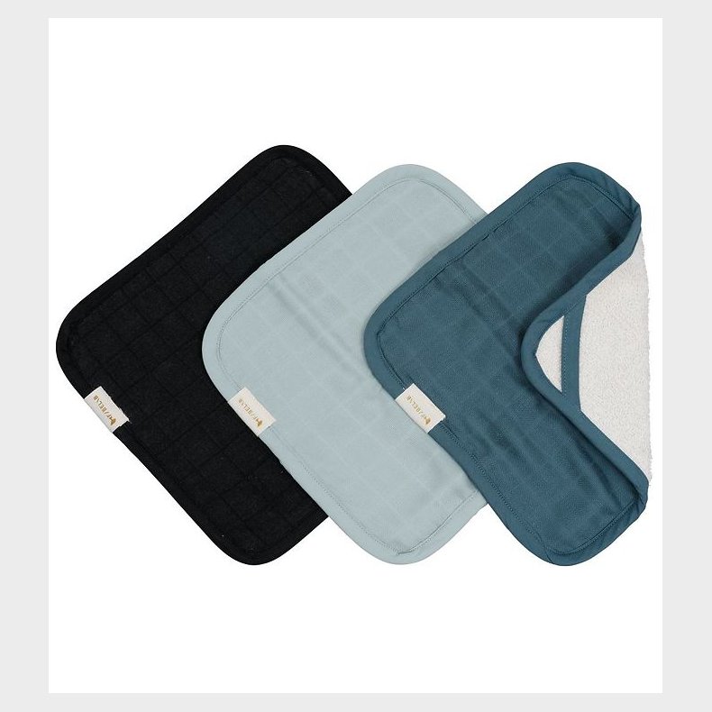 Fabelab Vaskeklud - 3-pak - 22x22 - Moon Beam