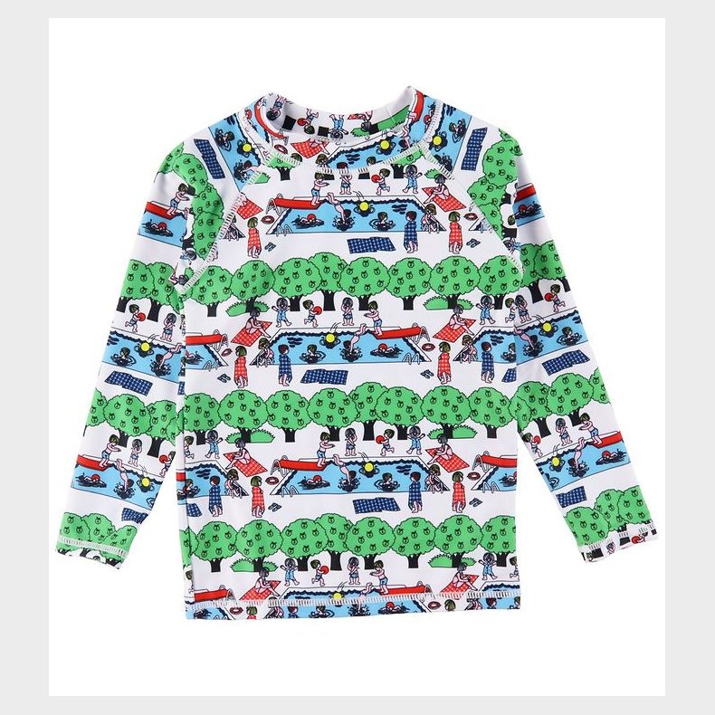 Smfolk Badebluse - UV50+ - Cream m. Svmmebassin