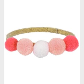 Meri Meri Udkldning - Pandebnd m. Pomponer - Pink