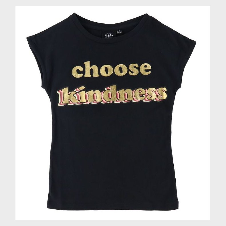 Petit by Sofie Schnoor T-Shirt - Juno - Sort m. Guld