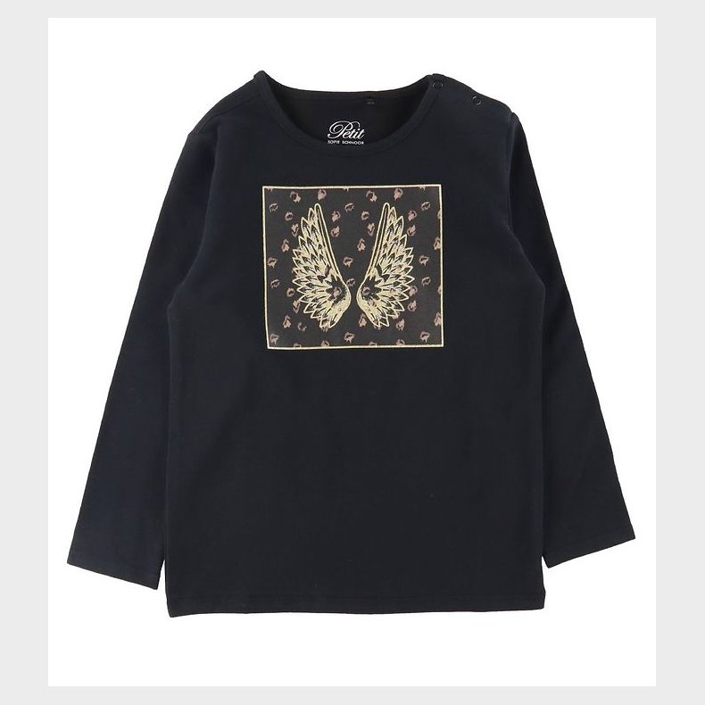 Petit by Sofie Schnoor Bluse - Elenor - Sort m. Vinger