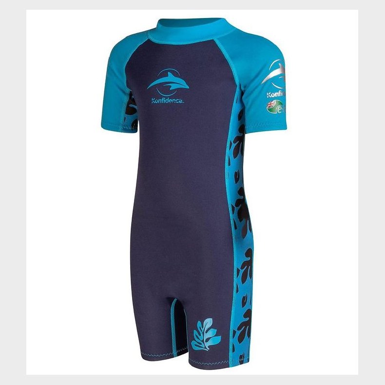 Konfidence Badeheldragt - UV50+ - Palm Maui Blue