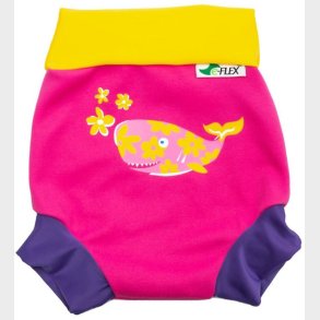 Konfidence Blebadebukser - UV50+ - Swim Nappy - Pink/Yellow Joni