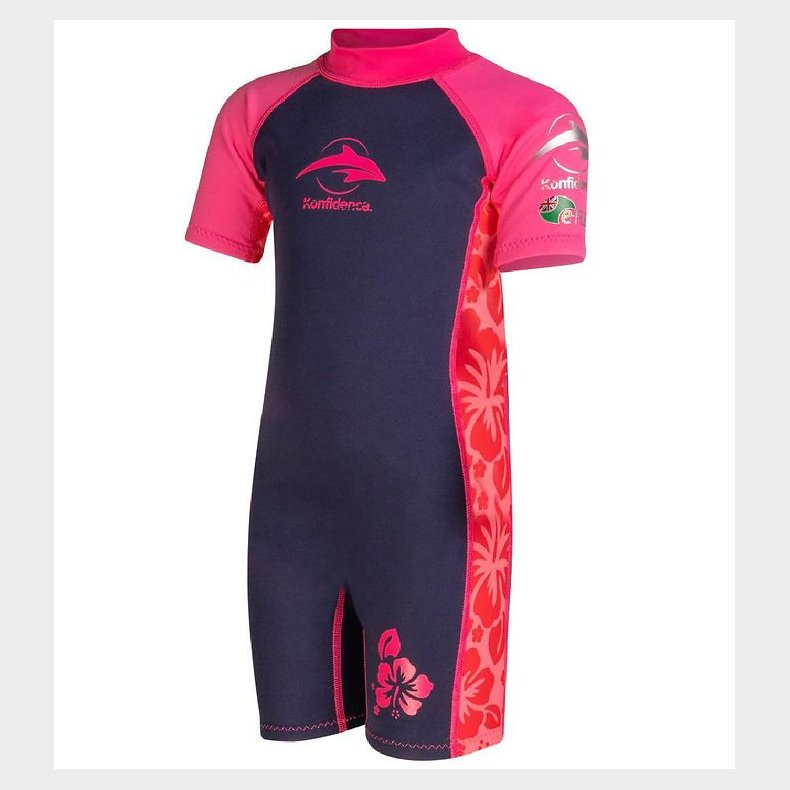 Konfidence Badeheldragt - UV50+ - Hibiscus Oahu Pink