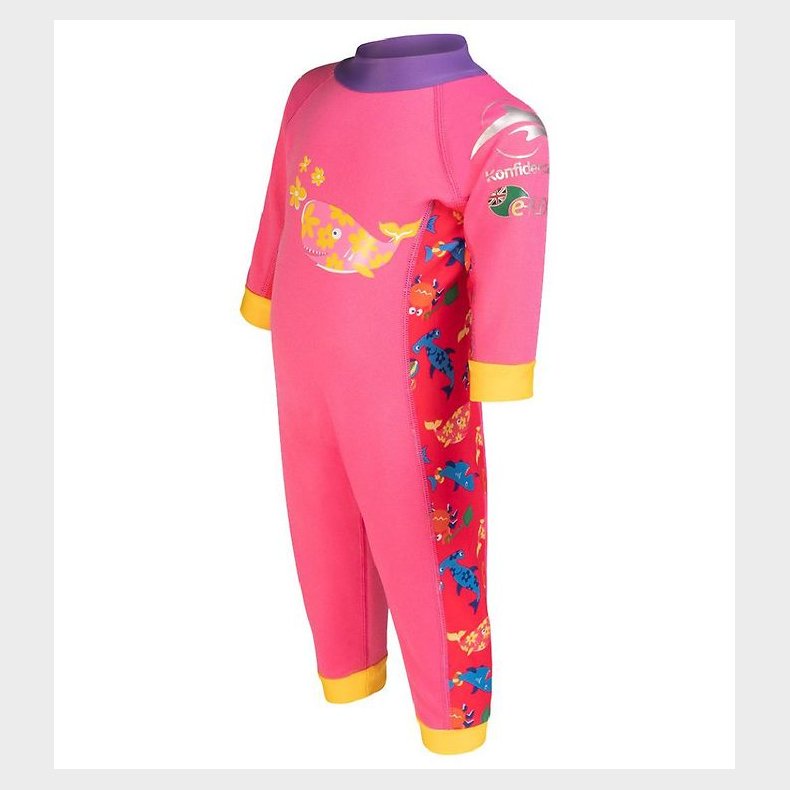 Konfidence Badeheldragt - UV50+ - Pink/Yellow Joni