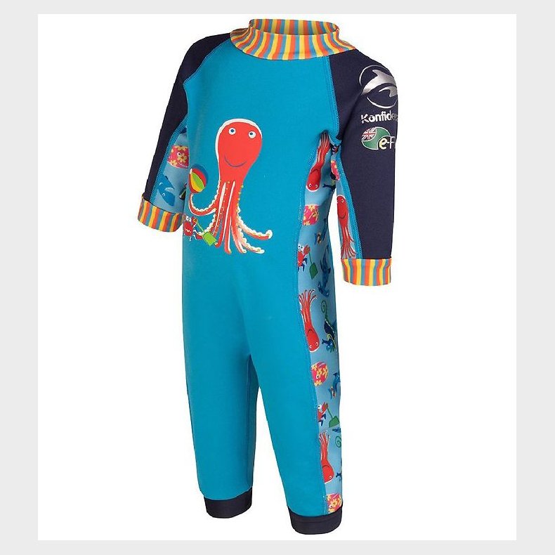 Konfidence Badeheldragt - UV50+ - Cyan/Stripe Seabiskit