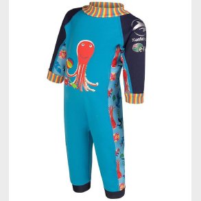 Konfidence Badeheldragt - UV50+ - Cyan/Stripe Seabiskit