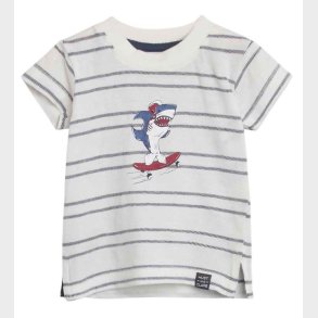 Hust and Claire T-shirt - Andy - Hvid m. Striber