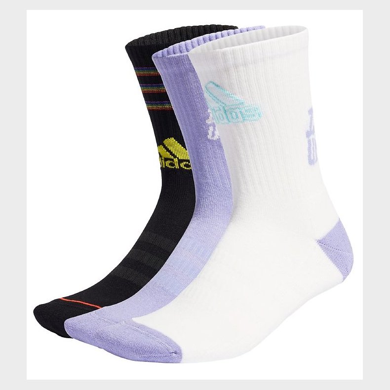 adidas Performance Str�mper - 3-pak - Tiro - Sort/Hvid/Lilla