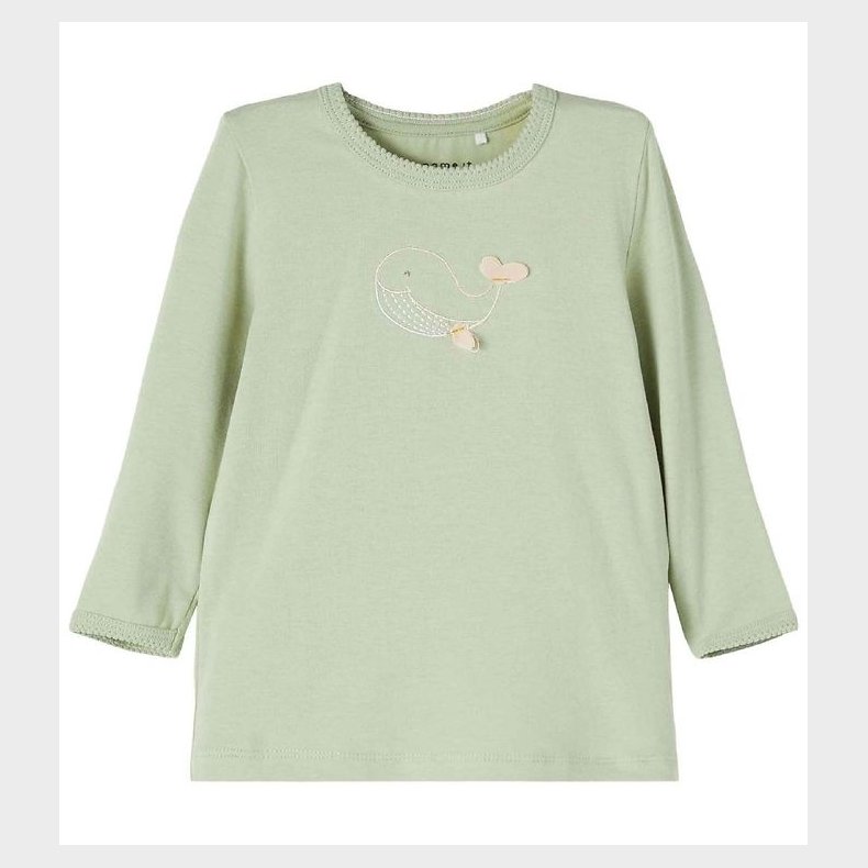 Name It Bluse - NbfFelizia - Desert Sage m. Hval