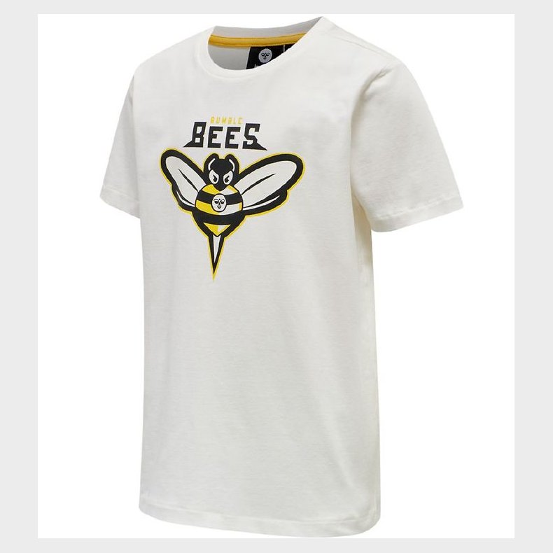 Hummel T-shirt - hmlRimshot - Marchmallow m. Bi