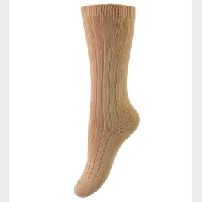 Condor Knstrmper - Rib - Lys Brun