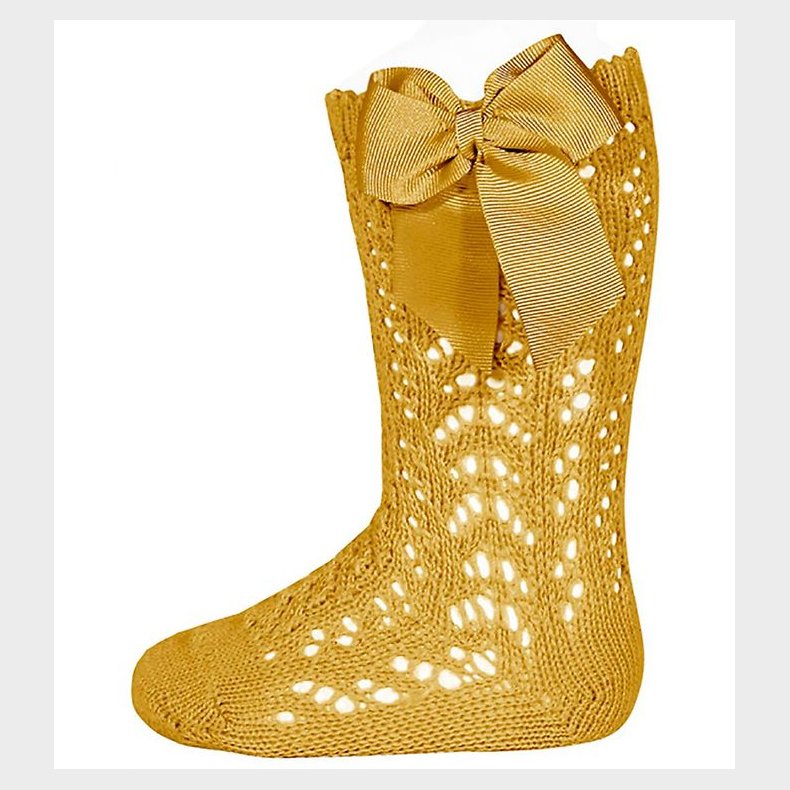 Condor Knstrmper m. Sljfe - Strik - Karrygul