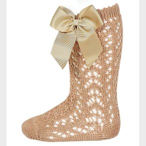 Condor Knstrmper m. Sljfe - Strik - Lys Brun