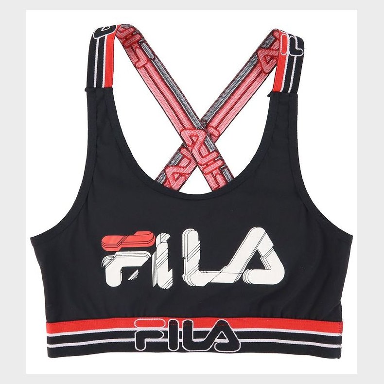 Fila Top - Sort/Rd m. Logo