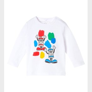 Stella McCartney Kids Bluse - Painting Friends - Off-White