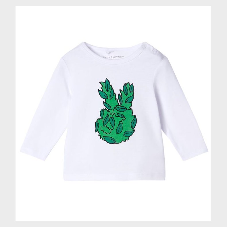 Stella McCartney Kids Bluse - Peace Leaf - Hvid